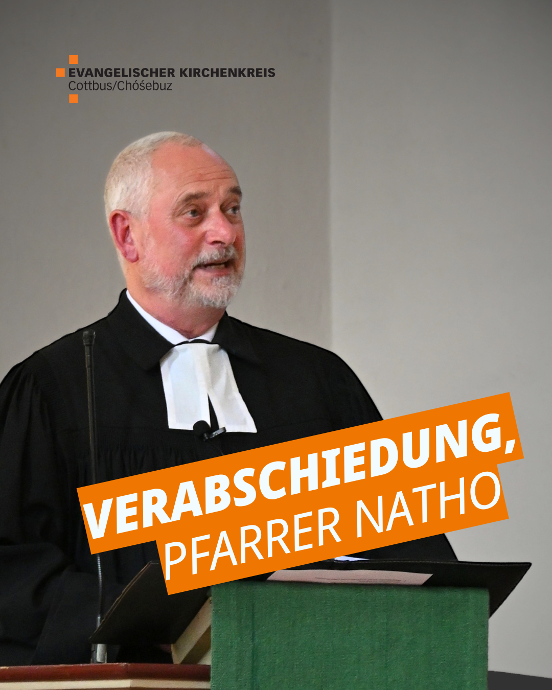 Verabschiedung von Pfarrer Natho in Kolkwitz am 26. September 2026